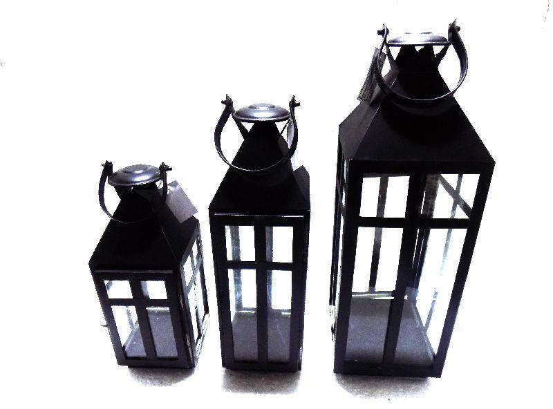 Set of 3 candle Lantern, for Lighting, Decoration, Pattern : Plain