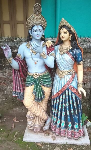 Fiberglass lord radha Krishna statue