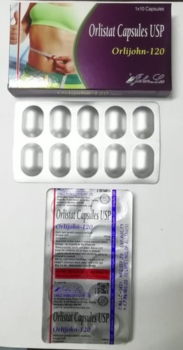 Orlistat Capsules, for Safe Packing, Good Quality, Packaging Type : strip