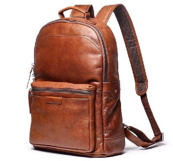 Leather backpack