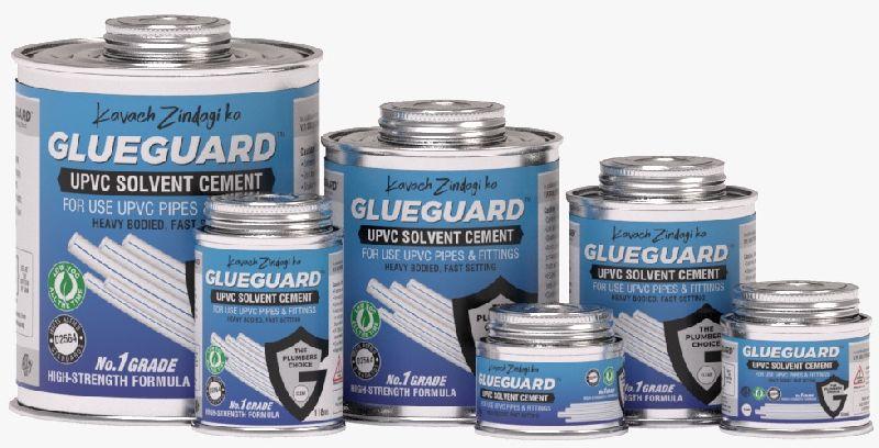 Glueguard Upvc Solvent Cement, for Construction Use, pipe joints, Feature : Fast Set