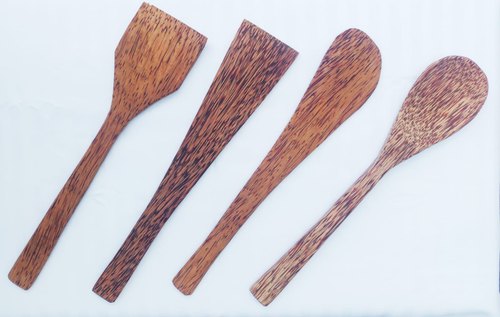 Polished Coconut Shell Cutlery, for Kitchen Use, Color : Brown