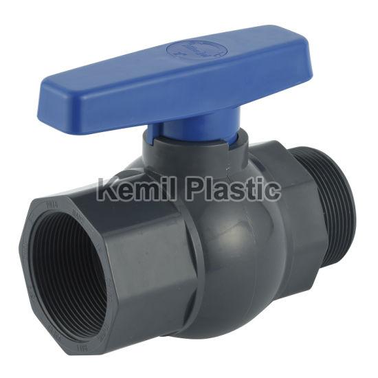 Kemil Plastic Single Piece Ball Valve, for Oil Fitting, Water Fitting, Certification : ISI Certified