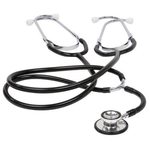 Dual Head Stethoscope, for Clinic, Hospital, Feature : Accurate Result, Flexible, Non Breakable
