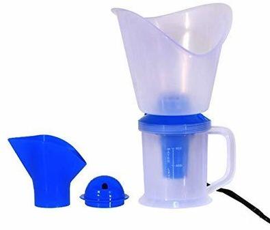 Plastic steam vaporizer, for Hospital, Color : White-blue