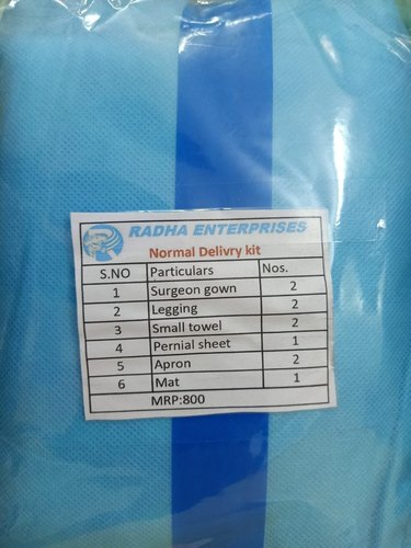 Radha Enterprises Non Woven Disposable Delivery Kit, Packaging Type : Packet