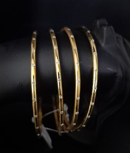 Gold Polish Traditional Bangles