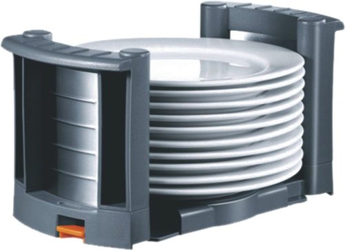 PVC Adjustable Plate Holder, Color : Gray