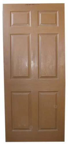 Hinged Polished FRP Living Room Door, Color : Brown