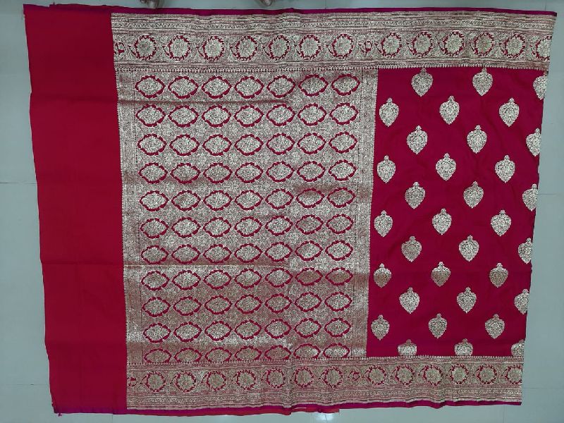 Stitched pure silk Banarsi saree, for Easy Wash, Technics : Machine Made
