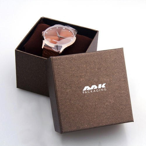 Acrylic Brown Wrist Watch Box, Shape : Square