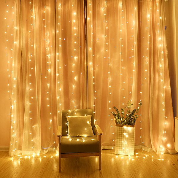 Curtain LED Lights For Room Battery Operated String Lights Fairy Lights