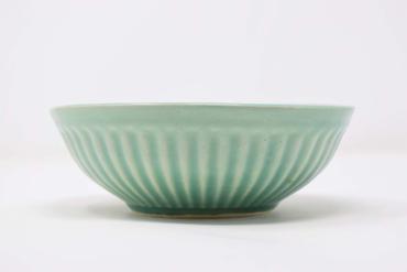 Stoneware Ceramic Serving Bowl, Color : Green, Black, Yellow, Grey, White