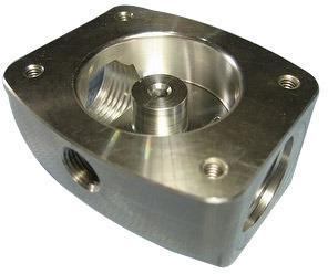 Polished Stainless Steel VMC Machined Component