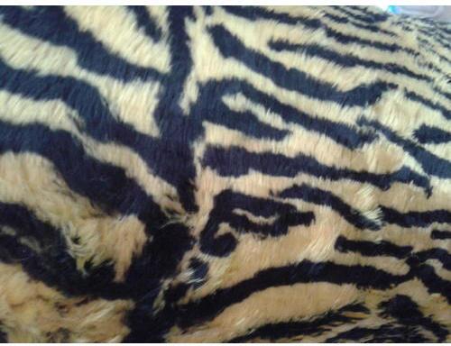 Tiger Print Fur Fabric
