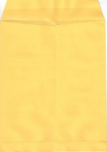 Rectangle Paper Yellow Laminated Envelope, Pattern : Plain