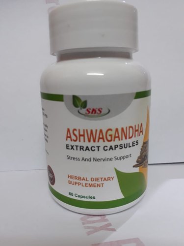 SKS Ashwagandha Extract Capsules, Packaging Type : Plastic Bottle