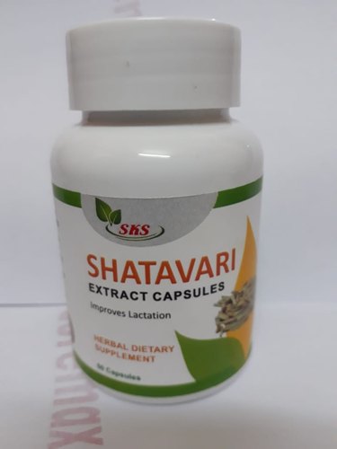 SKS Shatavari Extract Capsules, Packaging Type : HDPE Box/ Blister Packing