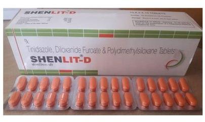 Tinidazole Diloxanide Furoate Polydimethylsiloxane Tablets