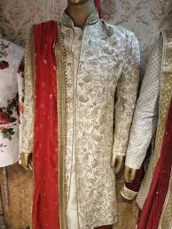 Embroidered Wedding Pure Silk Sherwani, Size : XL, XXL