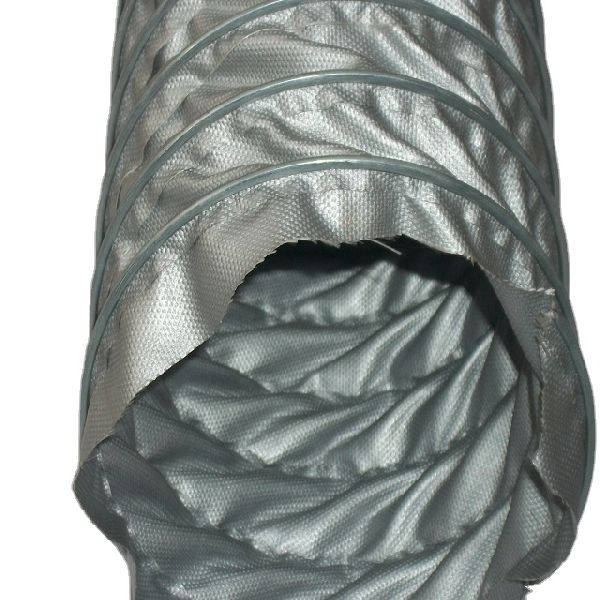 Clamp Profile Silicone Coated Glass Hose, Color : Grey
