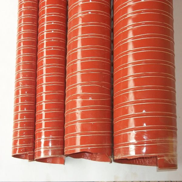 Steel Wire Spring Silicone Hose, Color : Red