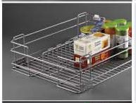 Stainless Steel Storage Solutions Series Partition Basket