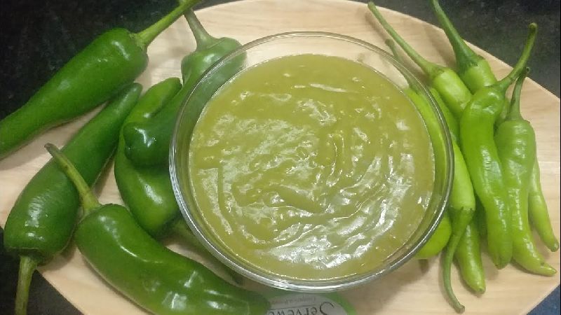 Green chilli sauce, Shelf Life : 1Year