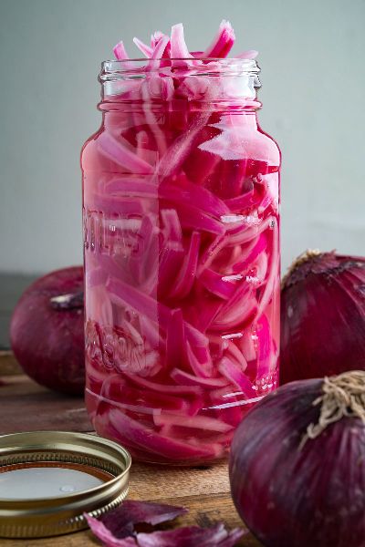 Organic Onion Pickle, for Enhance The Flavour, Color : Light White