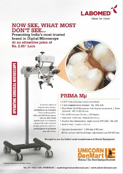 Electricity Dental Microscope, Feature : Actual View Quality, Durable, Good Griping, Traditional Bushnell