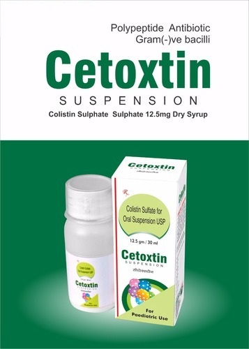 Colistin Sulphate 12.5 mg Dry Syrup, Packaging Size : 30 ml