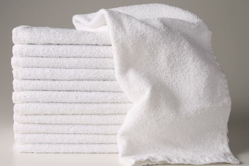 Cotton 200-300 Gm White Terry Towel, Length : 4 Feet