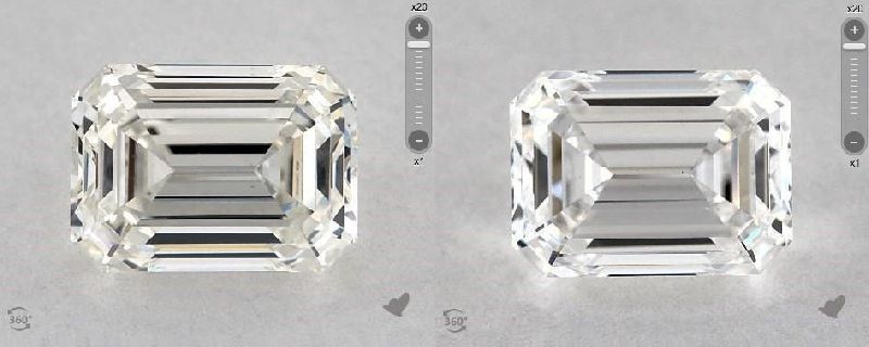 Emerald cut Diamond loose diamond