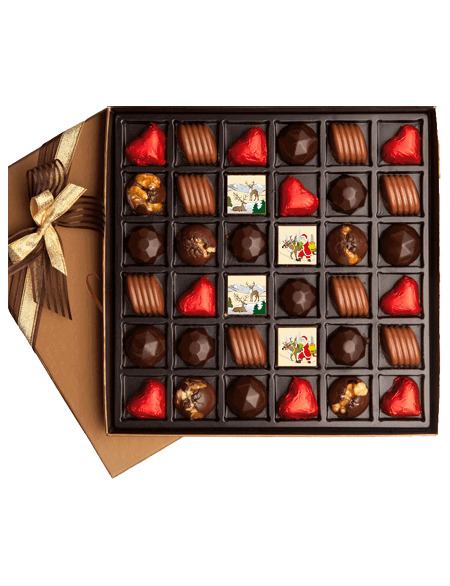 Printed Cardboard Chocolate Gift Box, Shape : Rectangular, Round, Square