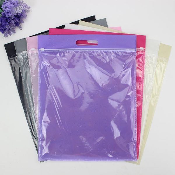 Plain HDPE Zipper Packaging Bags, Size : 12x10inch, 14x10inch, 14x12inch