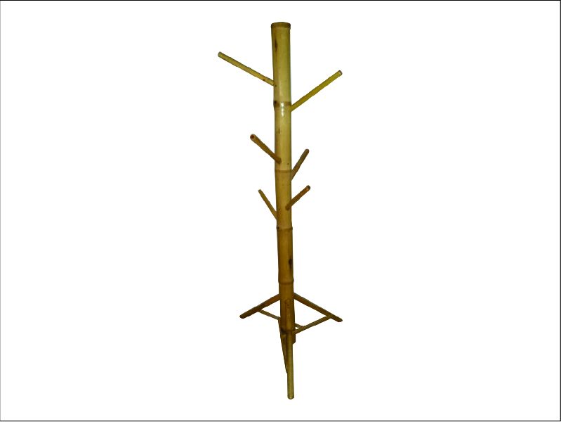 Polished Wooden Bamboo Coat Stand, for Hotel