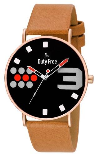 Analog Watch, Strap Material : Leather