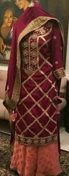 Georgette Straight Ladies Punjabi Salwar Suit, Occasion : Party wear