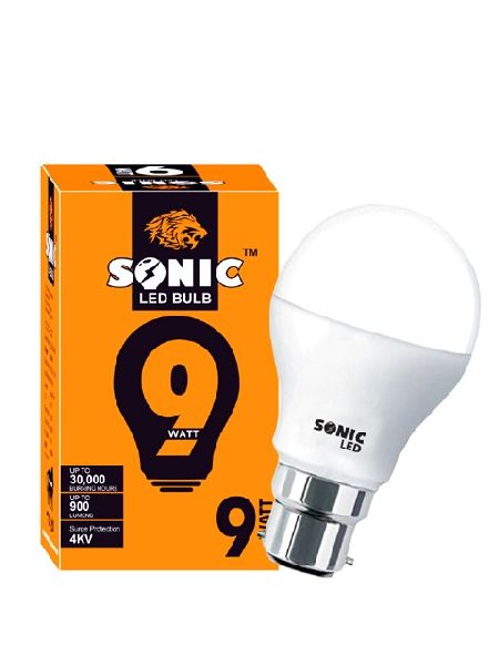 Sonic 9 Watt LED Bulb, for Home, Mall, Specialities : Easy To Use, Long Life