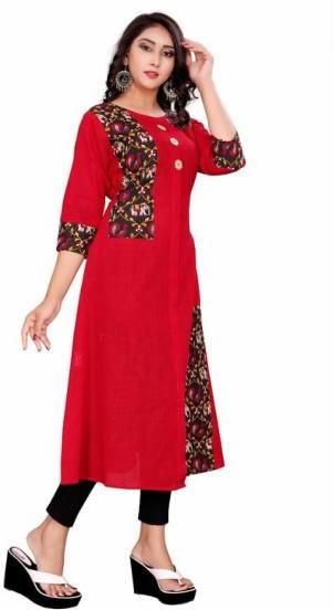 Plain Casual Wear Kurti, Size : M