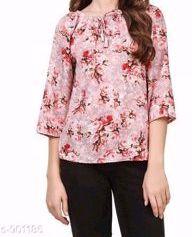 Half Sleeves Cotton Ladies Printed Tops, for Casual Wear, Party Wear, Technics : Attractive Pattern