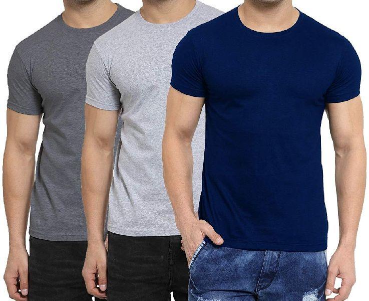 Cotton Mens Plain T Shirt, Technics : Handloom