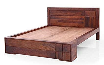 wooden bed