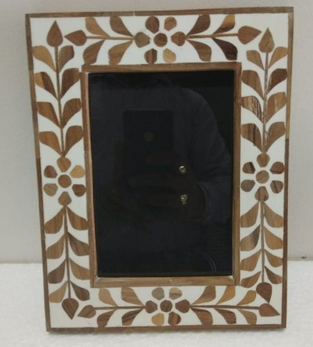 Wood Inlay Photo Frame, for Termite Proof, Stylish Look, Perfect Shape, Engraving Size : 3X6 Inch
