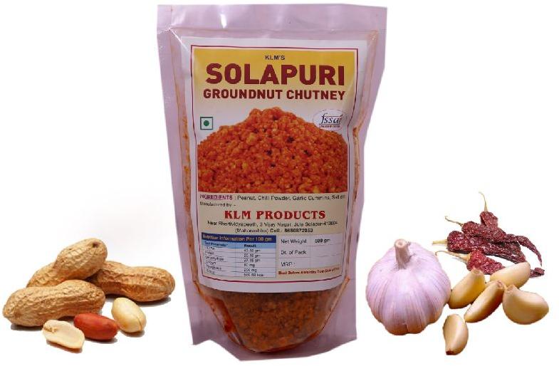 Solapuri Groundnut Chutney, for Cooking, Packaging Size : 500gm