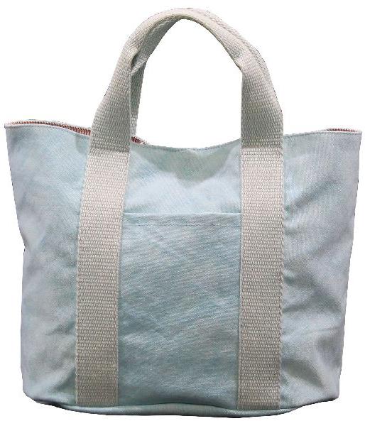 12 Oz Dyed Canvas Tote Bag With Inside Lining & Front Open Pocket