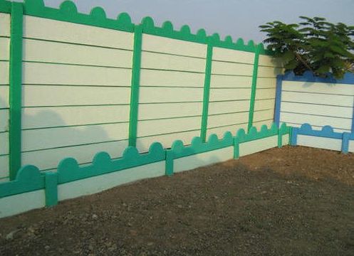 Concrete Precast Boundary Wall, for Construction, Pattern : Plain