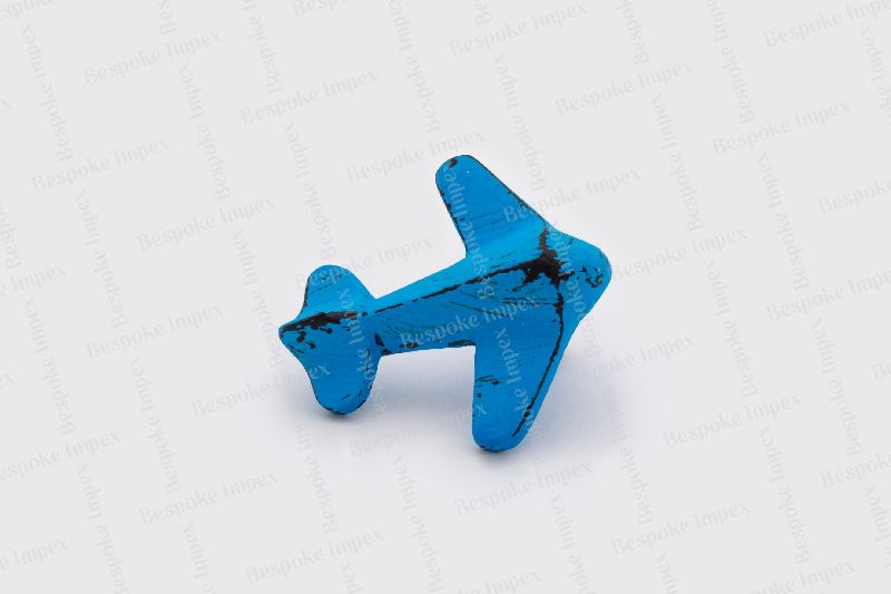 Cast Iron Plane Design Painted Cabinet Knob