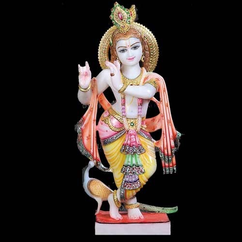 Marble Lord Krishna Statue