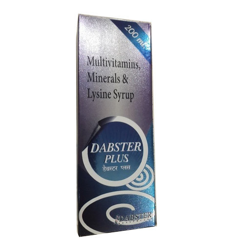 Multivitamins Minerals And Lysine Syrup, Packaging Type : Bottle